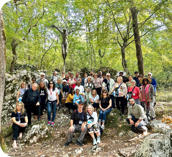 group doing a pilgrimage