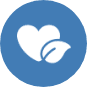 heart and leaf icon