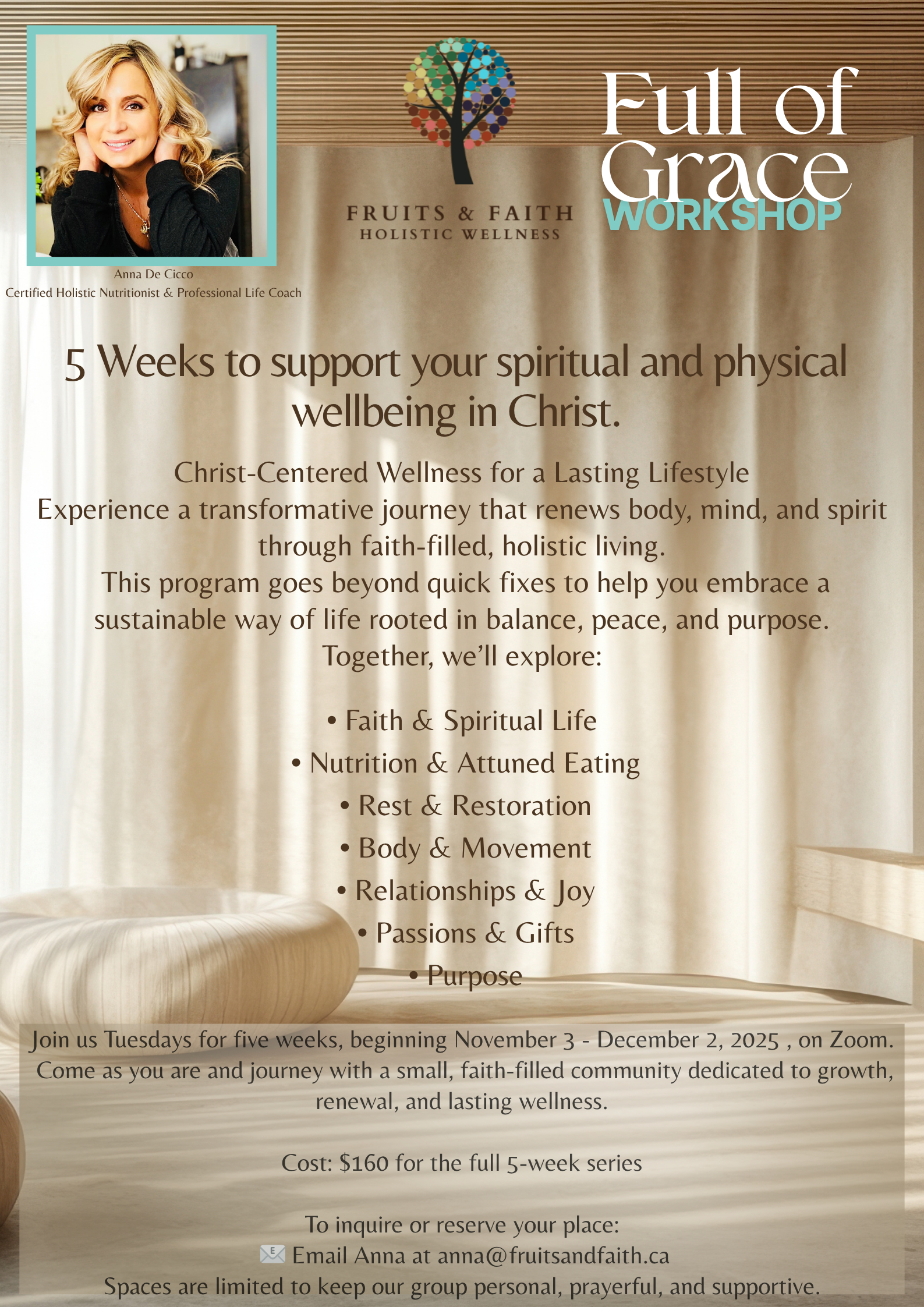 Christ-Centered Wellness for a Lasting Lifestyle program